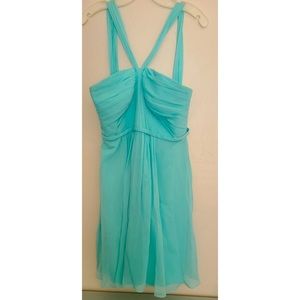 Light blue formal dress David's Bridal